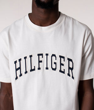 Casual-Arch-Logo-T-Shirt-Ivory-Tommy-Hilfiger-EQVVS 