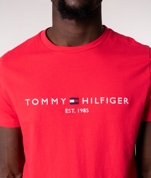 Logo-Print-T-Shirt-Red-Alert-Tommy-Hilfiger-EQVVS