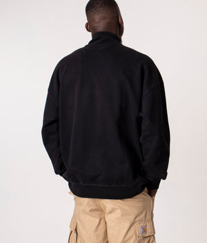 Quarter-Zip-Timeless-Arch-Logo-Sweatshirt-Black-Tommy-Jeans-EQVVS