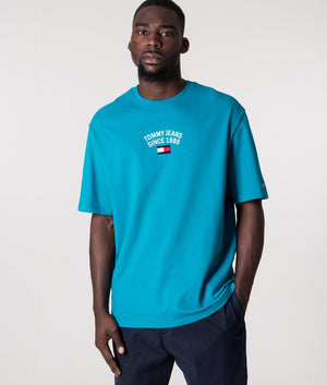 Relaxed-Fit-Timeless-Arch-Logo-T-Shirt-New-Teal-Tommy-Jeans-EQVVS