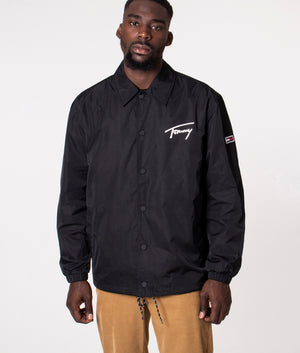 Signature-Nylon-Coach-Overshirt-Black-Tommy-Jeans-EQVVS