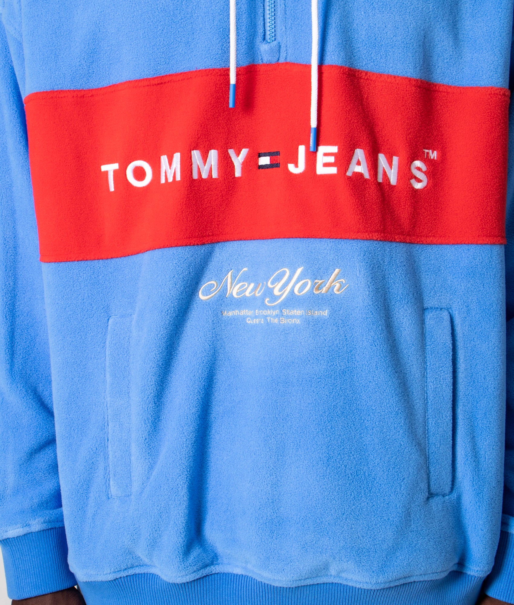 Quarter-Zip-Archive-Polar-Sweatshirt-Mesmerizing-Blue-Tommy-Jeans-EQVVS