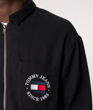Zip-Through-Timeless-Tommy-Overshirt-Black-Tommy-Jeans-EQVVS