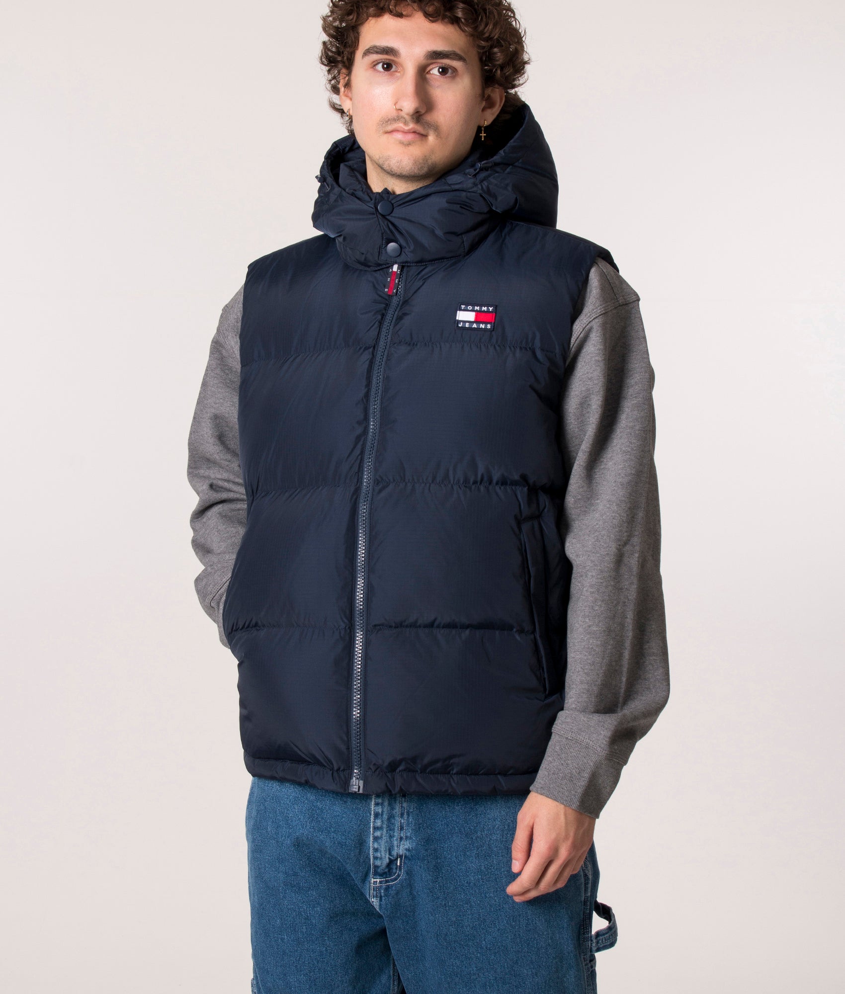 Alaska Gilet in Twilight Navy from Tommy Jeans at EQVVS front closed image