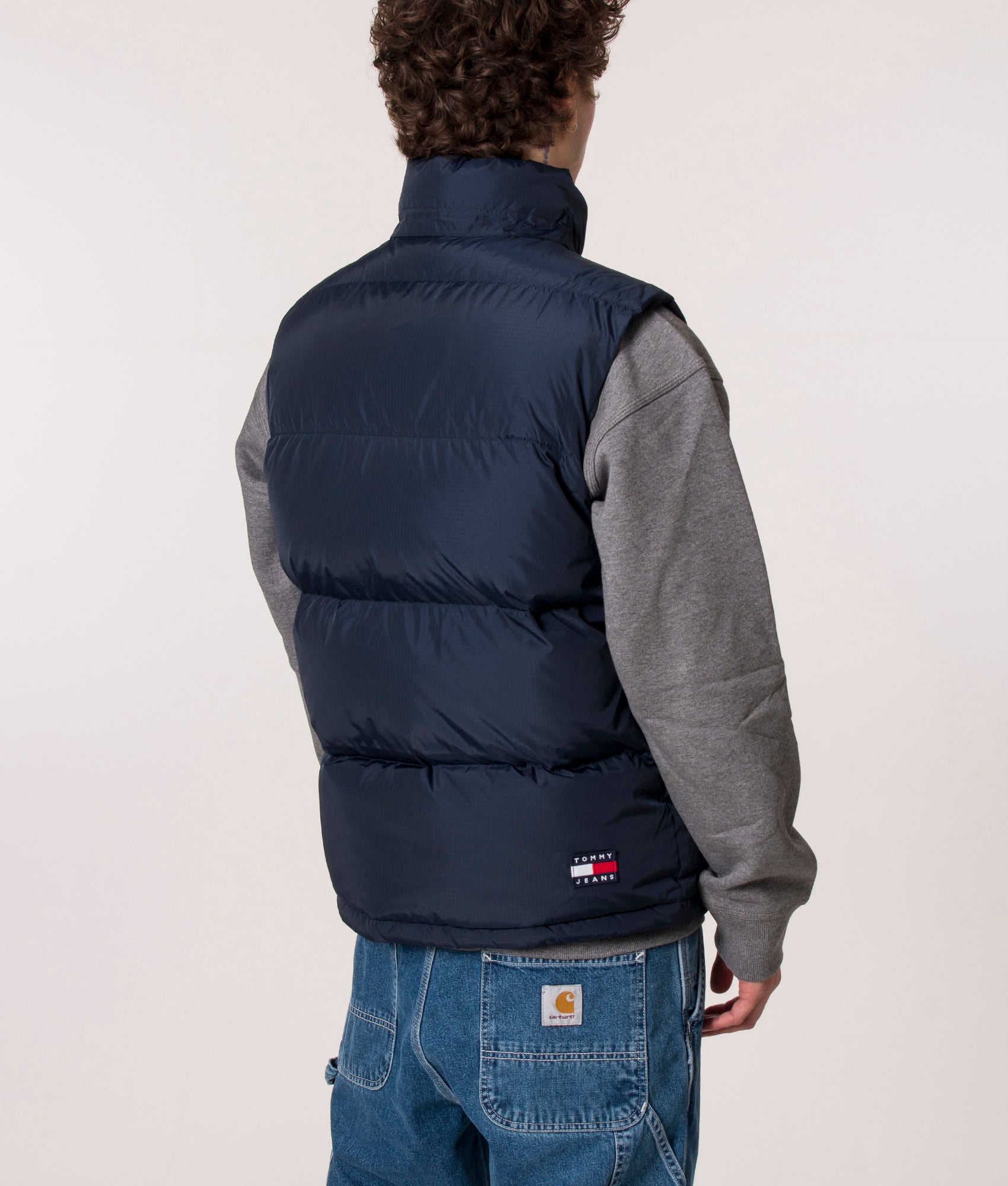 Alaska Gilet in Twilight Navy from Tommy Jeans at EQVVS back angle no hood image 