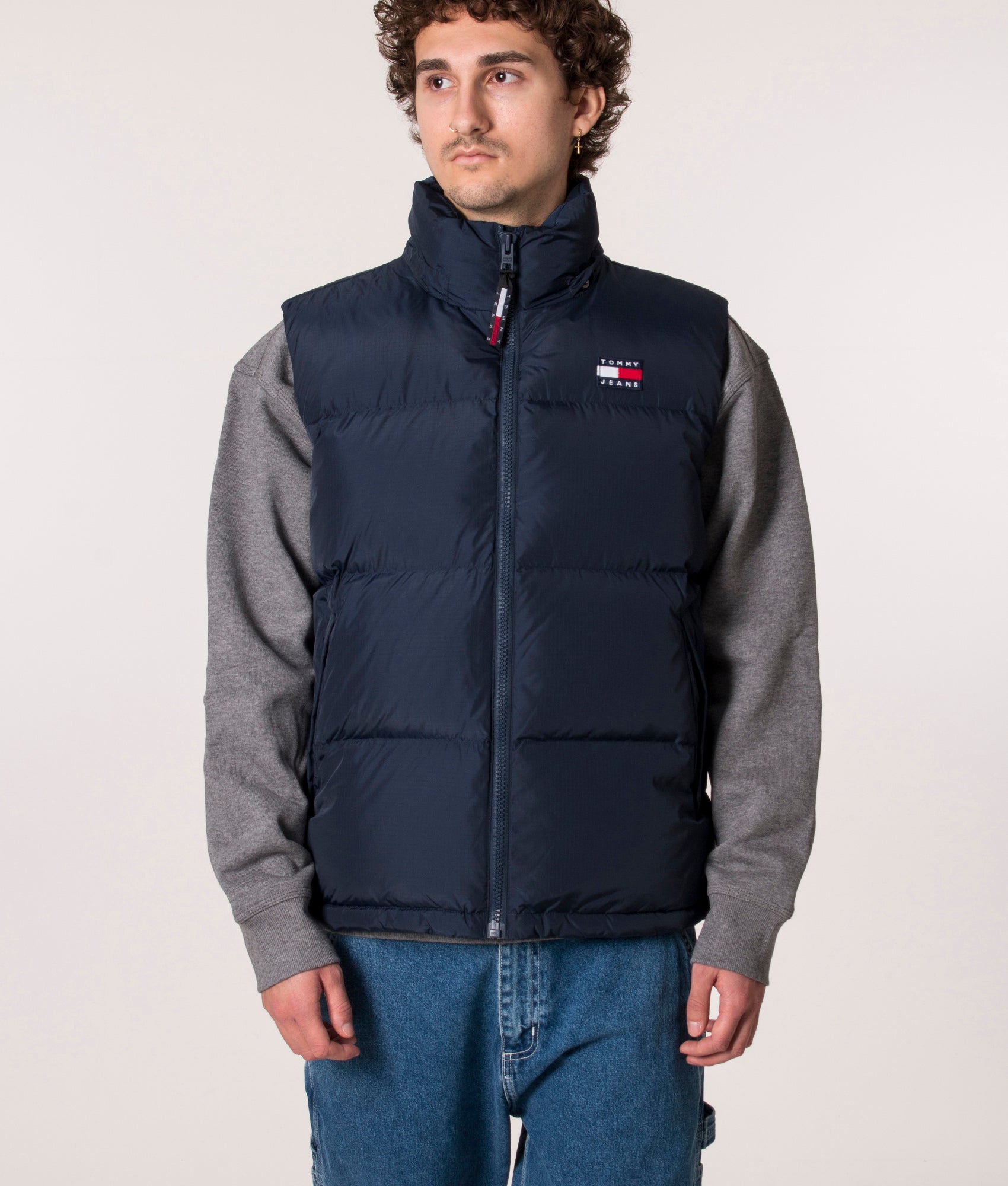 Alaska Gilet in Twilight Navy from Tommy Jeans at EQVVS front closed image
