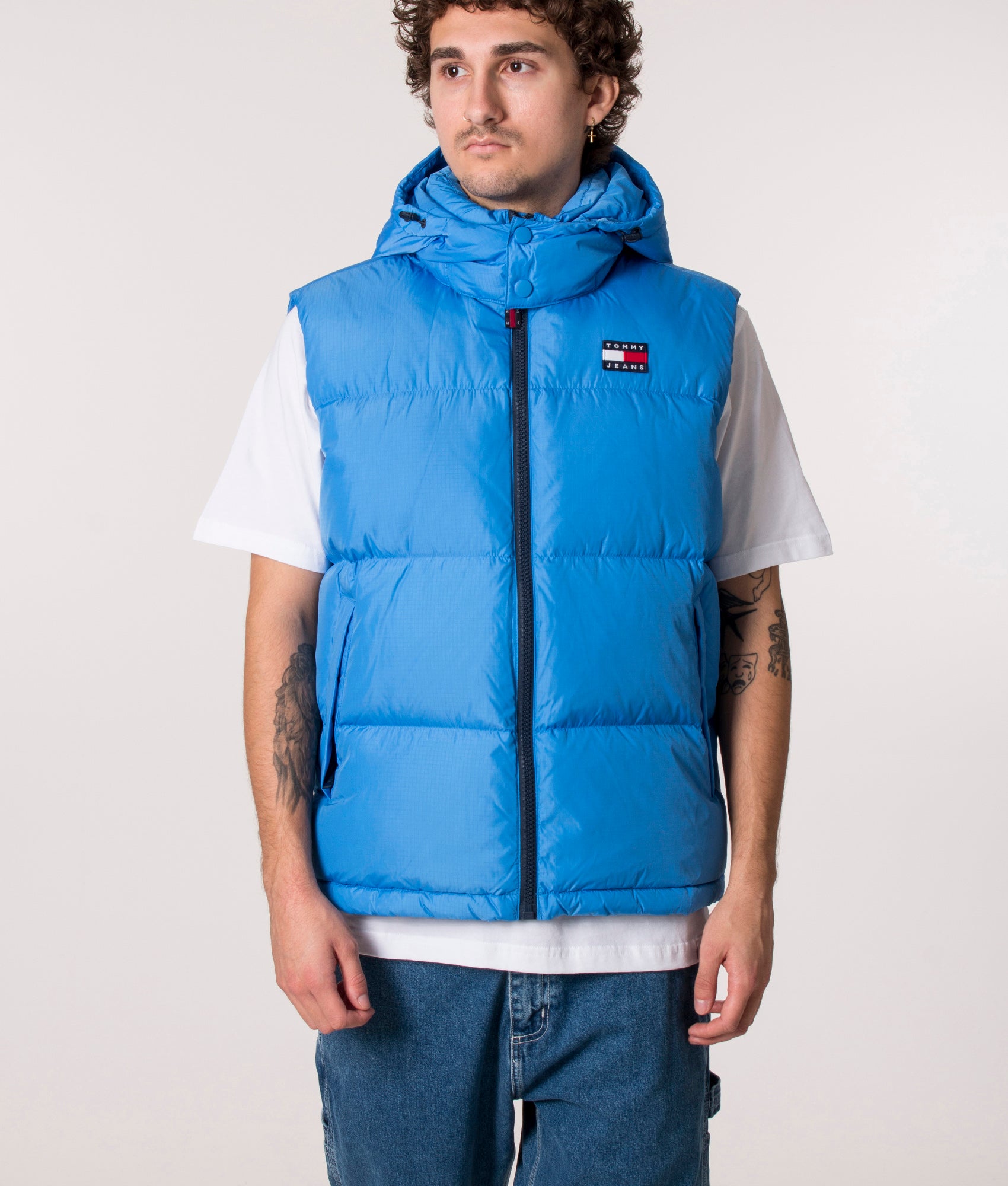 Alaska Gilet in Mesmerising Blue by Tommy Jeans at EQVVS front closed image