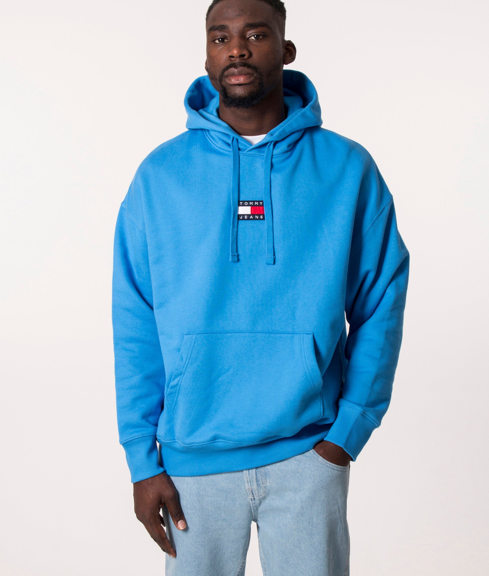Relaxed Fit Badge Fleece Hoodie