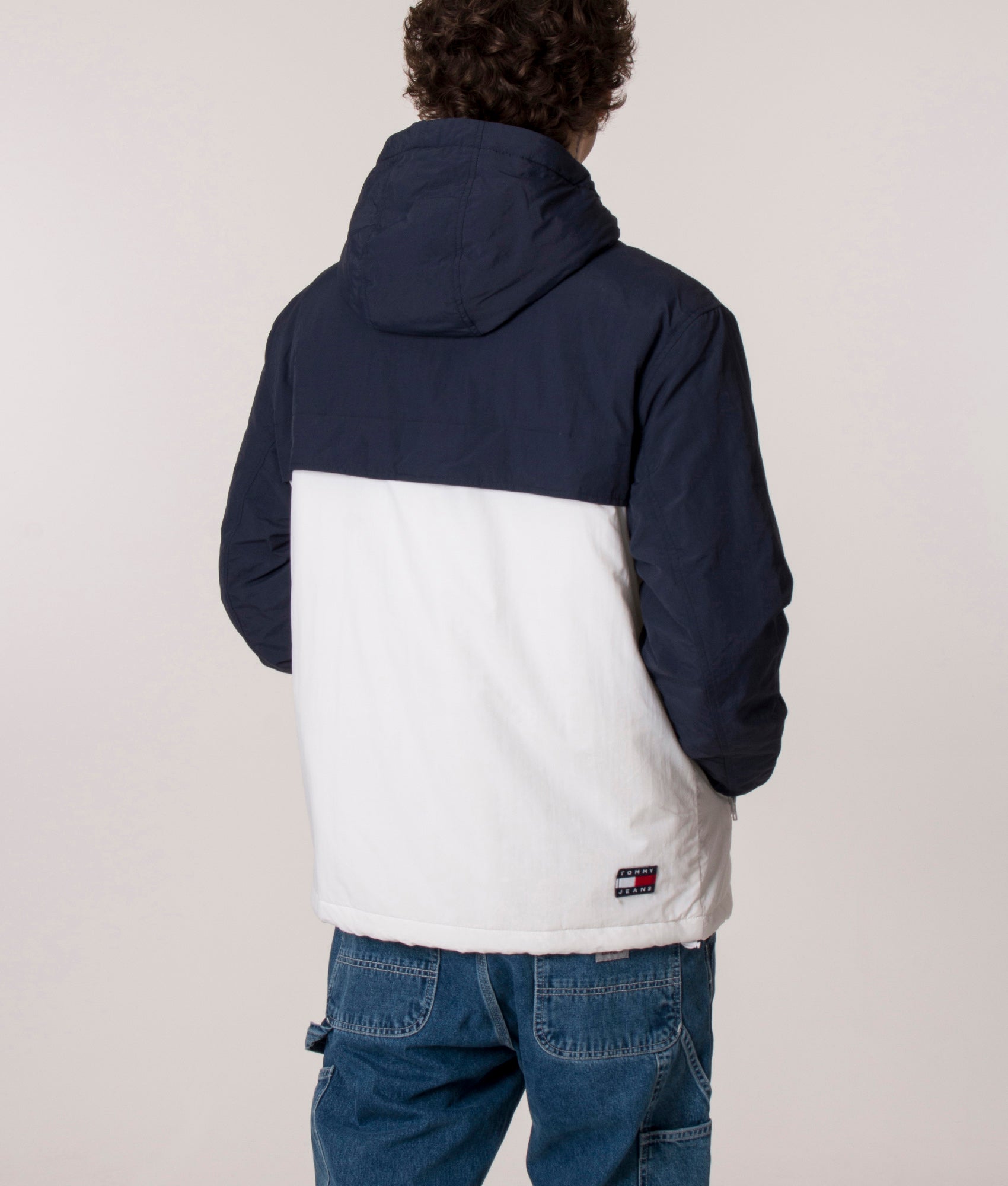 Colour Block Chicago Padded Windbreaker in Twilight Navy/Multi from, Tommy Jeans at EQVVS back image