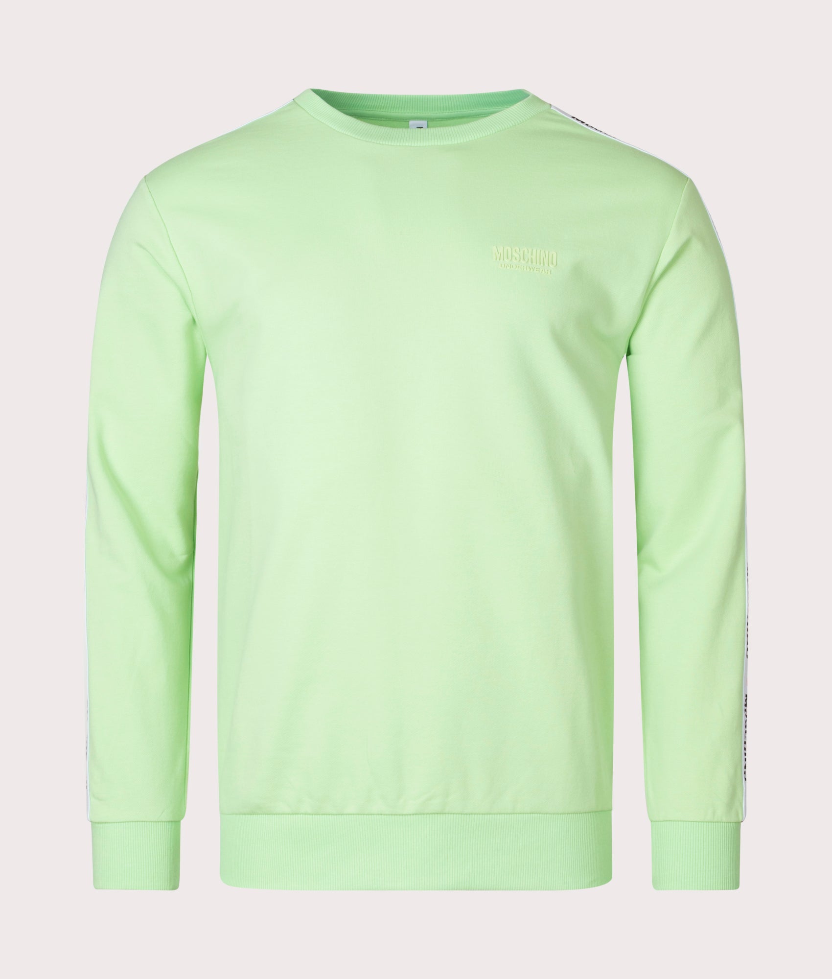 Logo-Tape-Sweatshirt-Green-Moschino-EQVVS