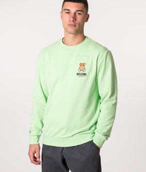 Underbear-Logo-Sweatshirt-Green-Moschino-EQVVS