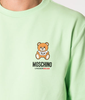 Underbear-Logo-Sweatshirt-Green-Moschino-EQVVS