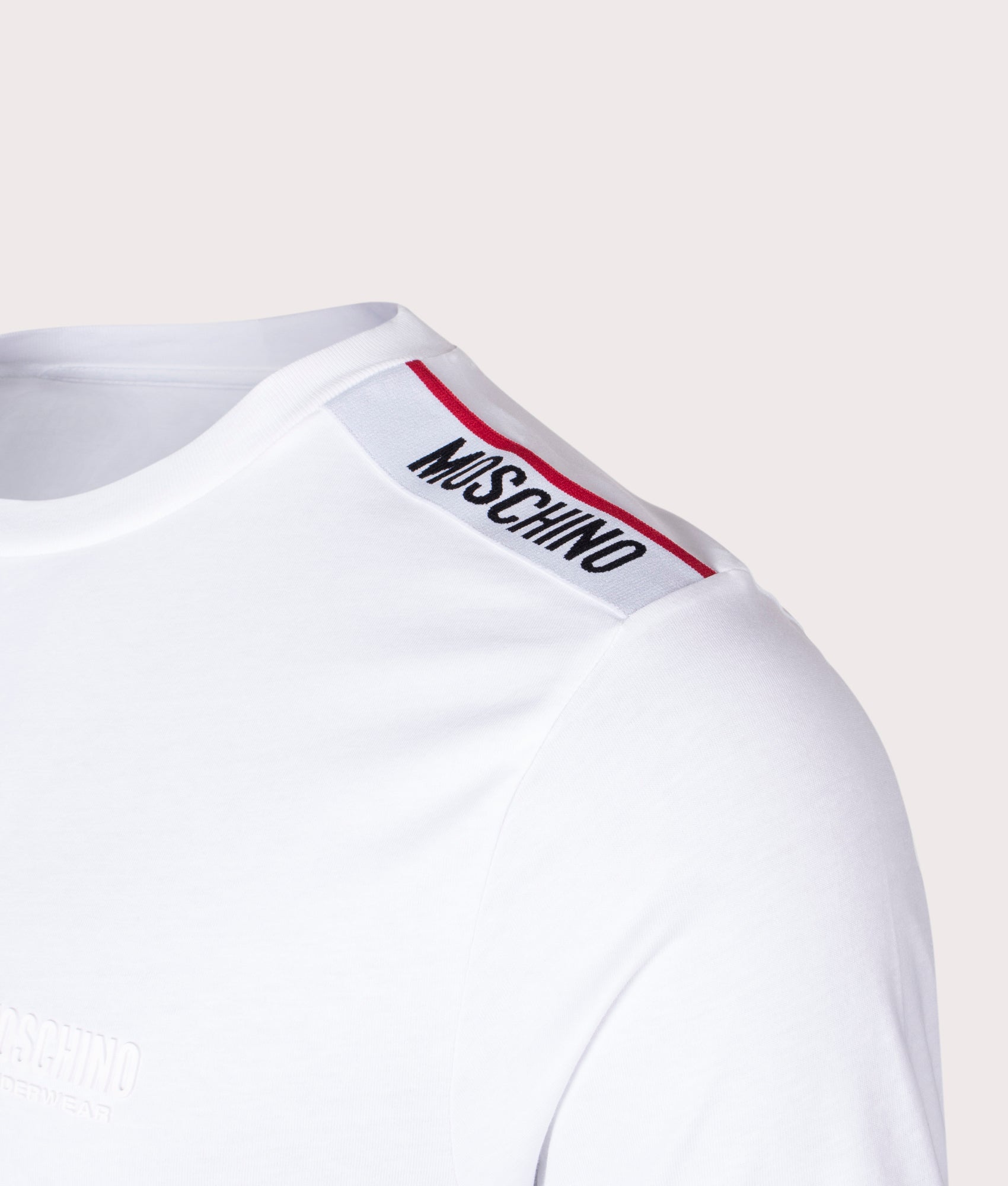 Shoulder-Logo-Tape-T-Shirt-White-Moschino-EQVVS