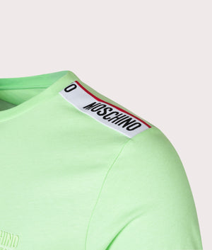 Shoulder-Logo-Tape-T-Shirt-Green-Moschino-EQVVS