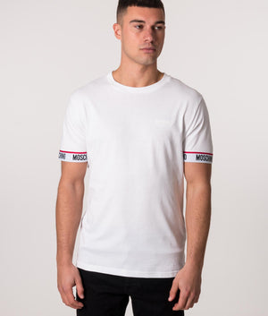 Logo-Cuff-T-Shirt-White-Moschino-EQVVS
