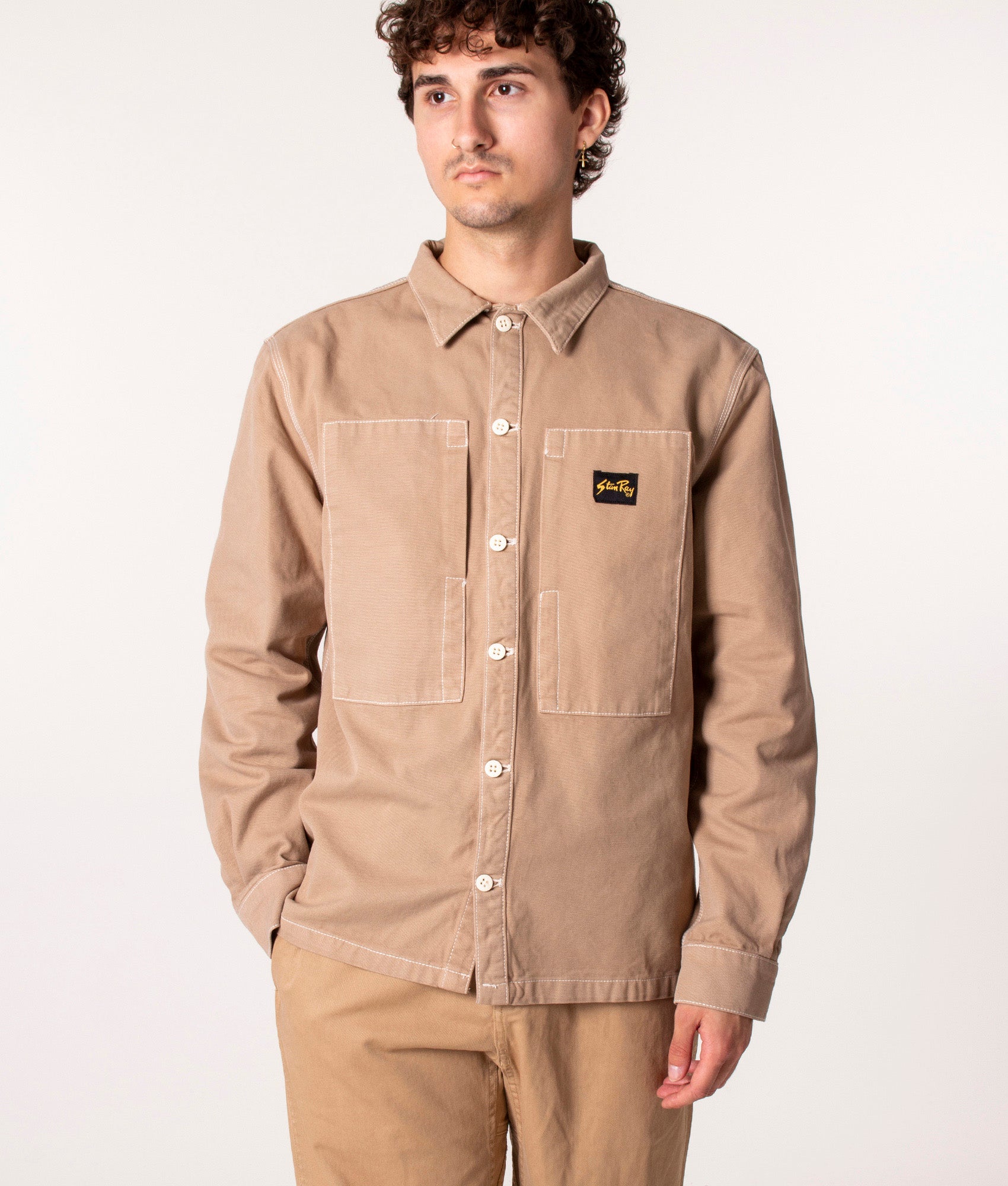 Prison-Overshirt-Khaki-Duck-Stan-Ray-EQVVS