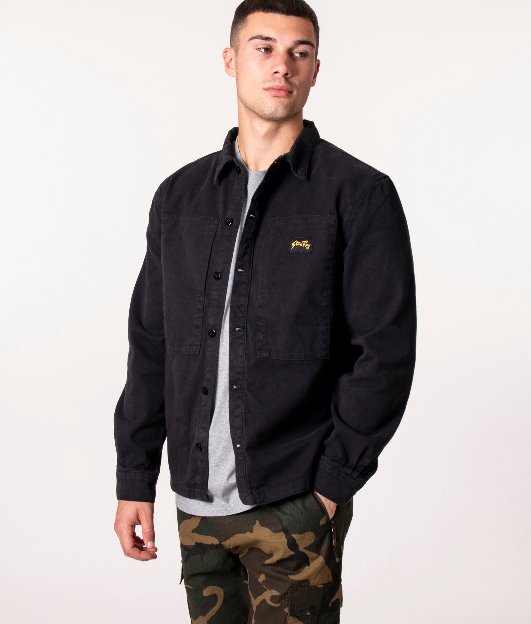 Prison-Overshirt-Black-Duck-Stan-Ray-EQVVS