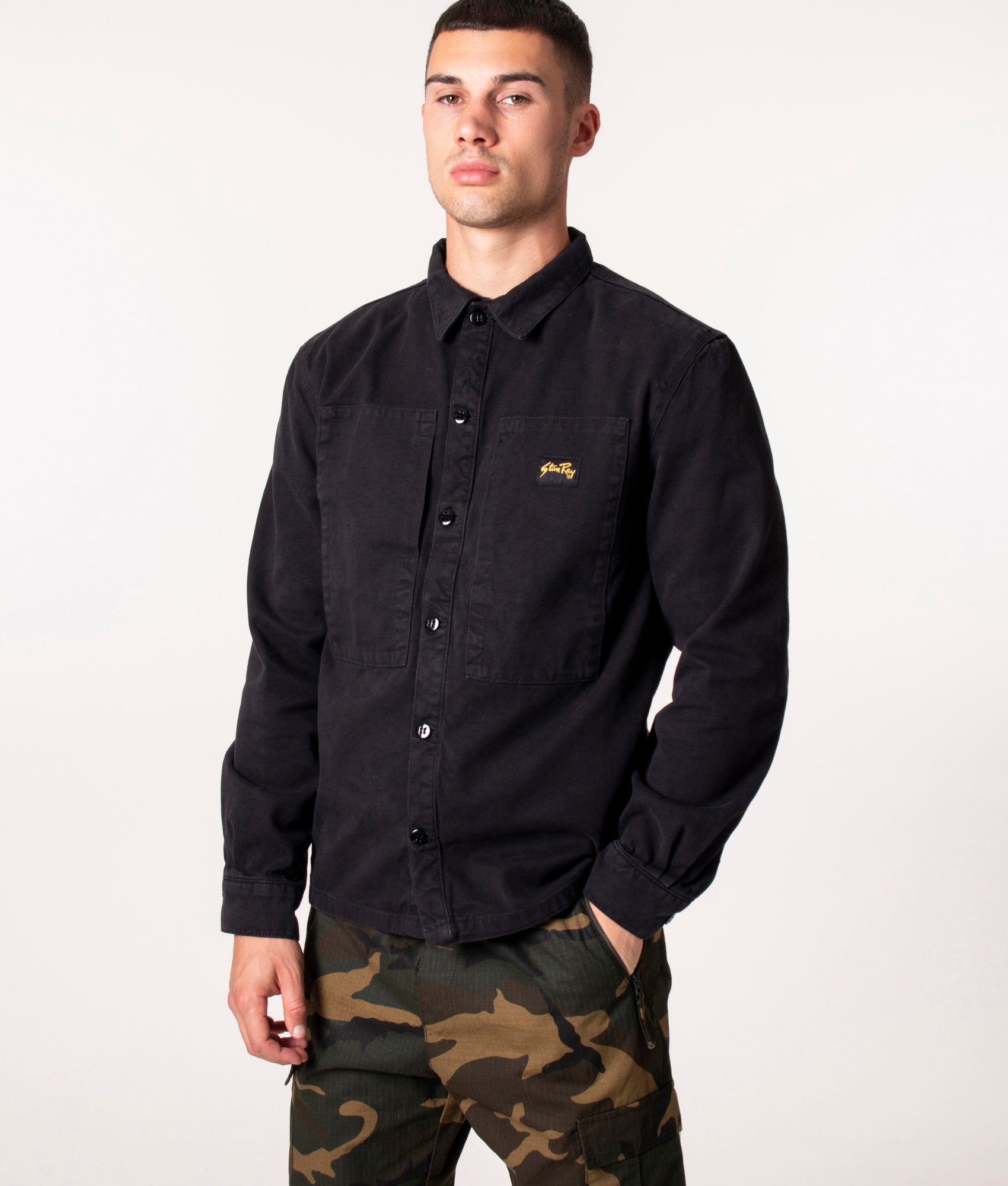 Prison-Overshirt-Black-Duck-Stan-Ray-EQVVS