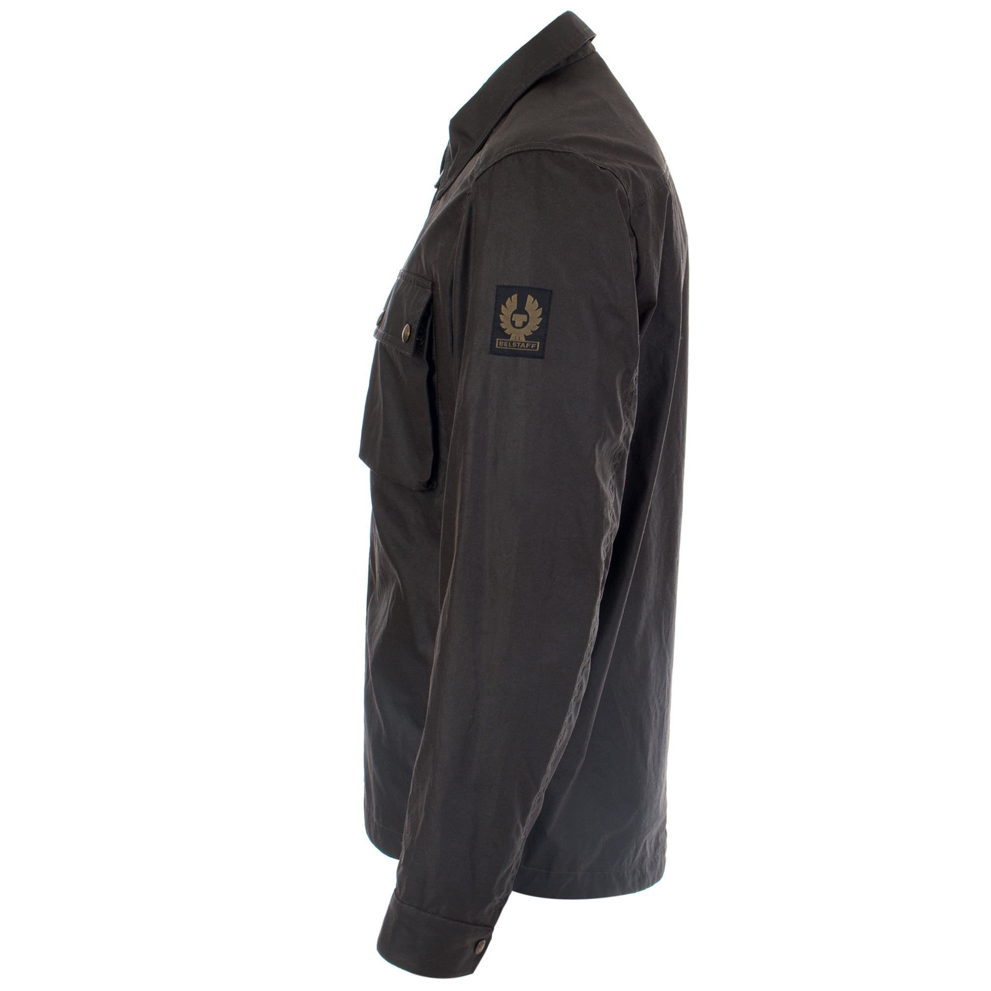 Slim-Fit-Dunstall-Wax-Jacket-Faded-Olive-Belstaff-EQVVS