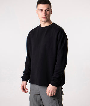 Relaxed-Fit-Basic-Sweatshirt-Black-Uniform-Bridge-EQVVS