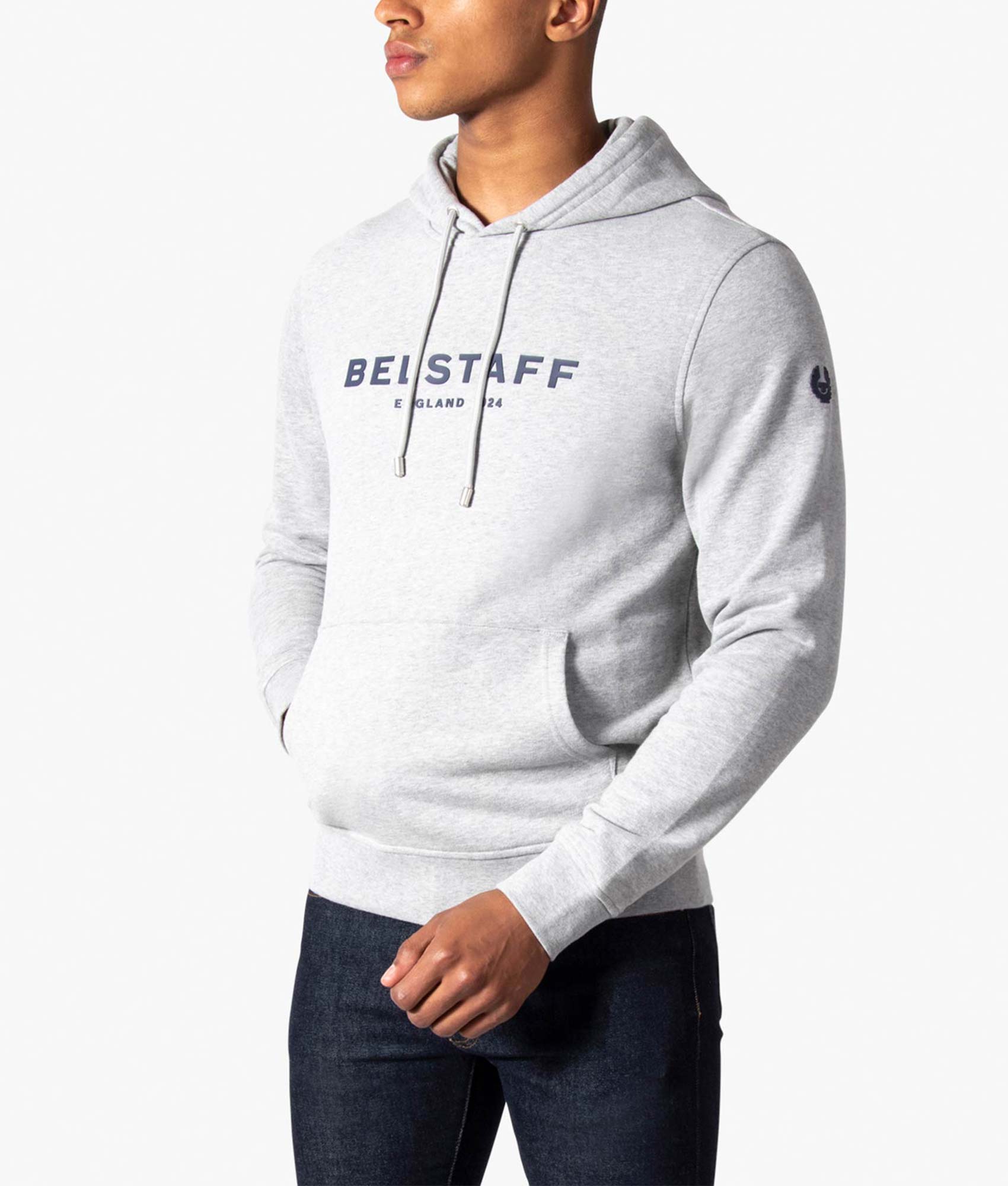 Belstaff-1924-Hoodie-Grey-Melange/Dark-Navy-Belstaff-EQVVS