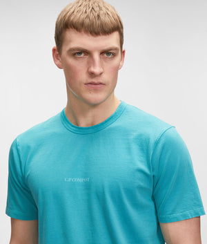 Relaxed-Fit-24/1-Jersey-T-Shirt-Tile-Blue-C.P.-Company-EQVVS