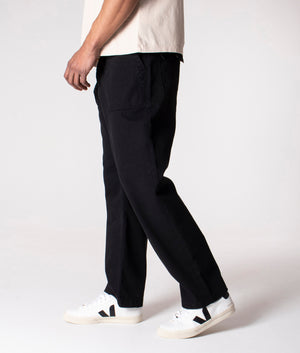 Regular-Fit-Cotton-Fatigue-Pants-Black-Uniform-Bridge-EQVVS-Side