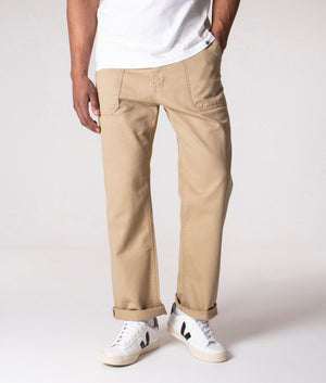 Regular-Fit-Cotton-Fatigue-Pants-Beige-Uniform-Bridge-EQVVS-Front-2