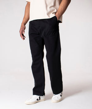 Regular-Fit-Cotton-Fatigue-Pants-Black-Uniform-Bridge-EQVVS-Angle