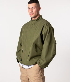 Oversized-Fishtail-Short-Jacket-Khaki-Uniform-Bridge-EQVVS