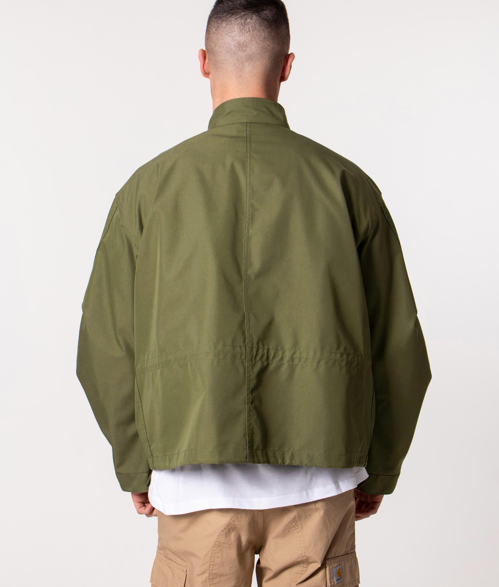 Oversized-Fishtail-Short-Jacket-Khaki-Uniform-Bridge-EQVVS