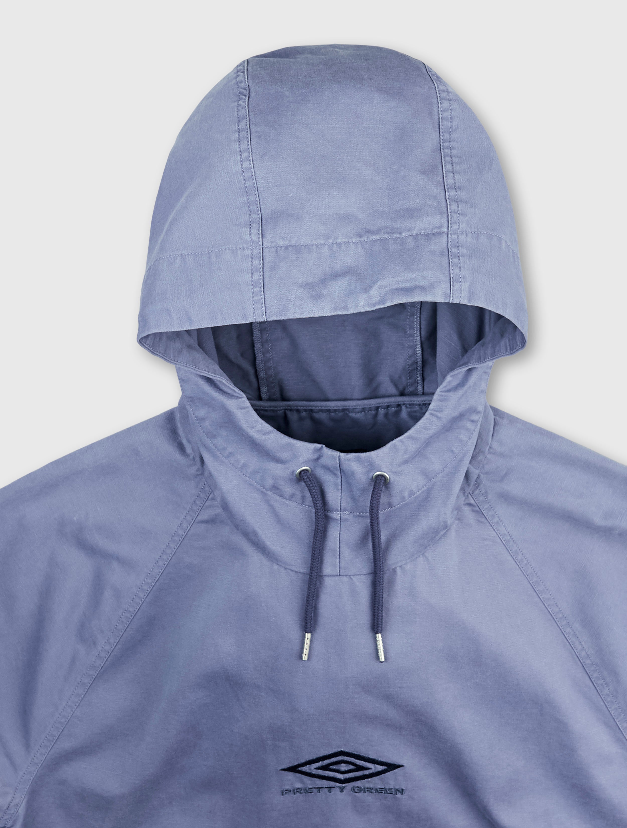 Pretty Green x Umbro Hooded Cotton Top Blue | Pretty Green