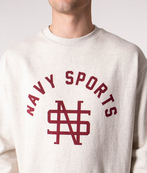 Relaxed-Fit-Navy-Sports-Logo-Sweatshirt-Oatmeal-Uniform-Bridge-EQVVS