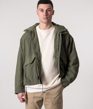 Relaxed-Fit-Nylon-Military-Short-Jacket-Olive-Green-Uniform-Bridge-EQVVS