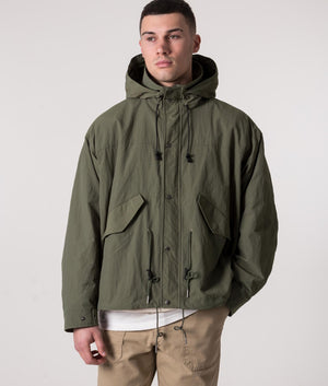 Relaxed-Fit-Nylon-Military-Short-Jacket-Olive-Green-Uniform-Bridge-EQVVS