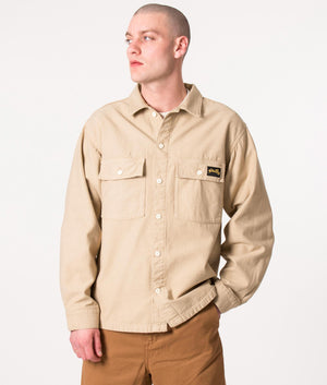 Relaxed-Fit-CPO-Overshirt-Khaki-Stan-Ray-EQVVS