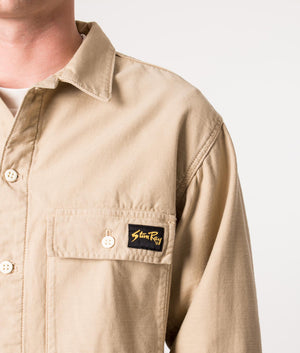 Relaxed-Fit-CPO-Overshirt-Khaki-Stan-Ray-EQVVS