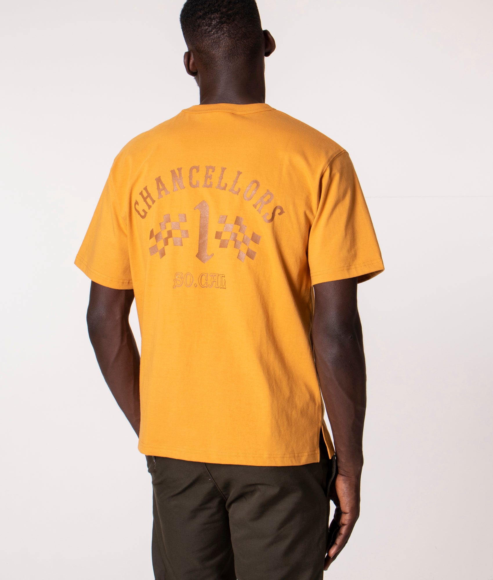 Relaxed-Fit-VCC-Chancellors-Car-Club-T-Shirt-Mustard-Uniform-Bridge-EQVVS