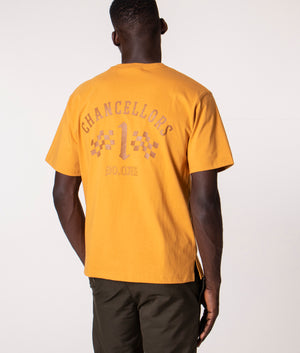 Relaxed-Fit-VCC-Chancellors-Car-Club-T-Shirt-Mustard-Uniform-Bridge-EQVVS