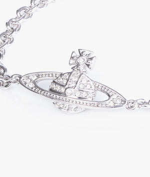ショルダーバッグ・ポシェット VIVIENNE WESTWOOD MINI BAS RELIEF CHAIN BRACELET Mini Bas Relief Chain Bracelet in PLATINUM-CRYSTAL-Crystal