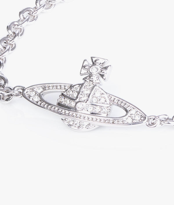 Man. Mini Bas Relief Chain Bracelet Crystal | Vivienne Westwood