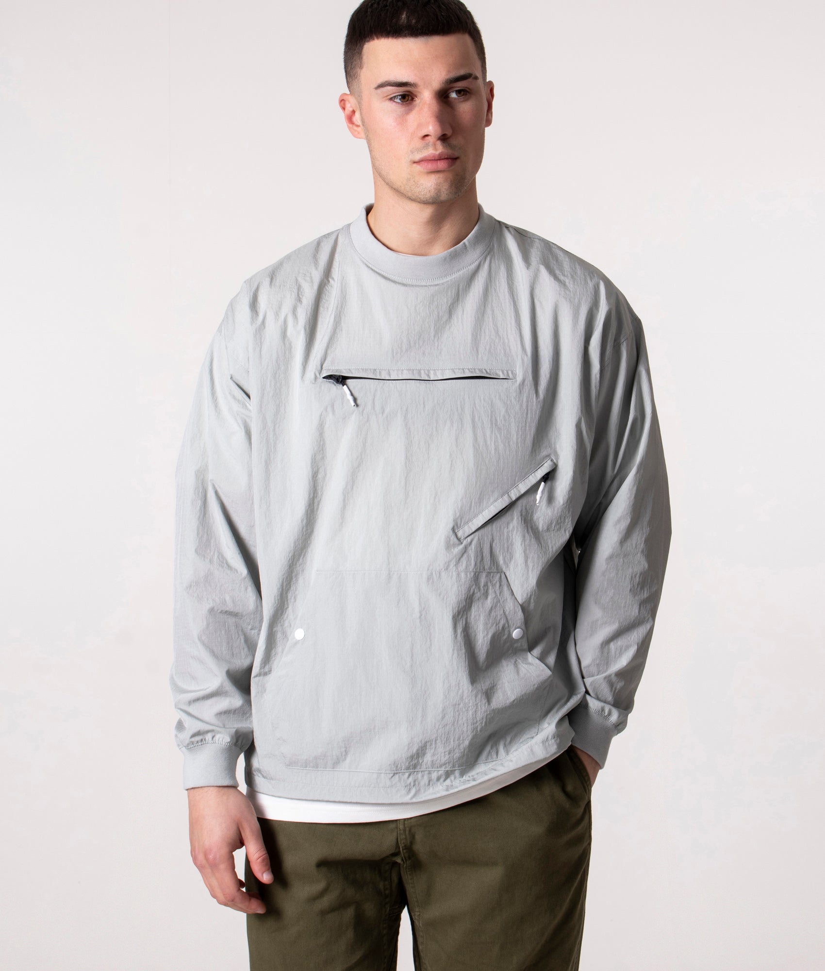 Relaxed-Fit-Long-Sleeve-Windbreak-T-Shirt-Light-Grey-Uniform-Bridge-EQVVS