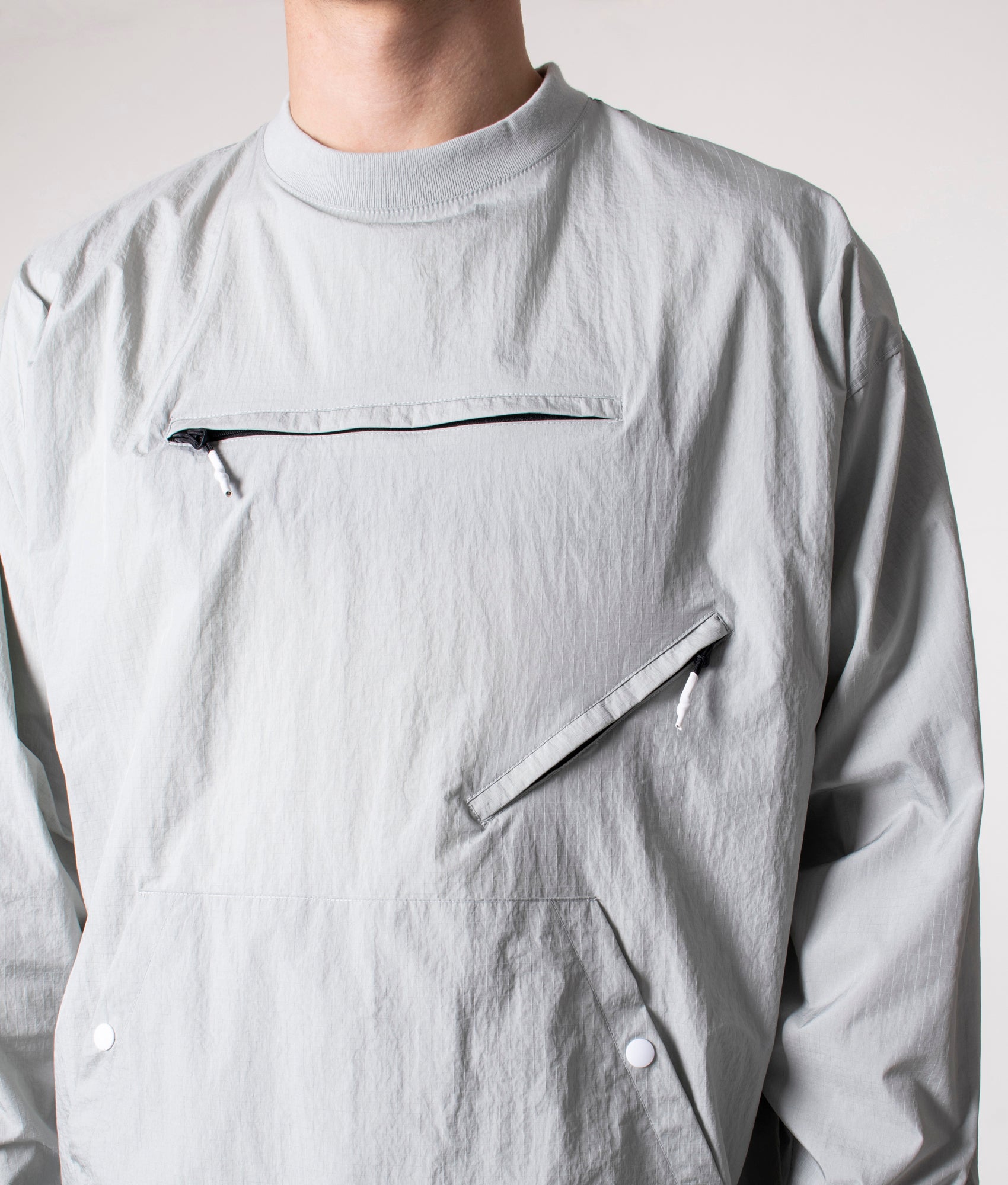 Relaxed-Fit-Long-Sleeve-Windbreak-T-Shirt-Light-Grey-Uniform-Bridge-EQVVS